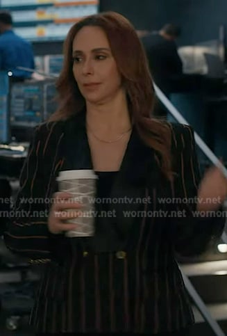 Maddie's black striped blazer on 9-1-1