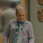 Madeline’s lavenda floral embroidered cardigan on Matlock