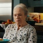 Madeline’s white printed blouse on Matlock