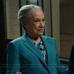 Madeline’s turquoise blazer on Matlock