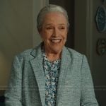 Madeline’s blue tweed blazer on Matlock