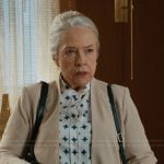 Madeline’s white printed blouse and blazer on Matlock