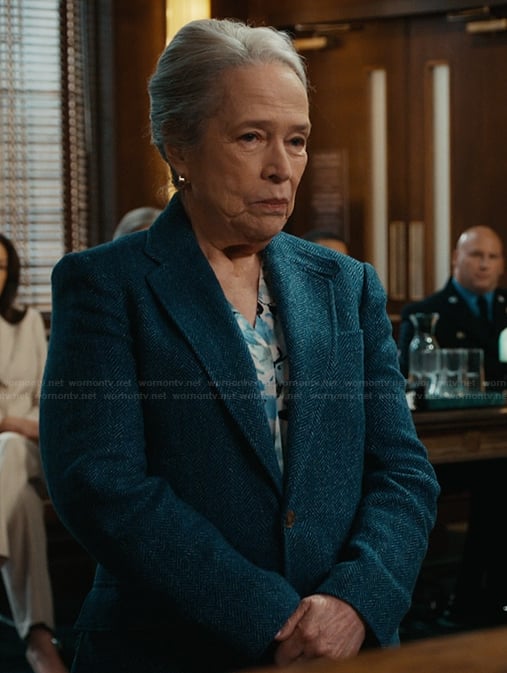 Madeline's blue herringbone blazer on Matlock