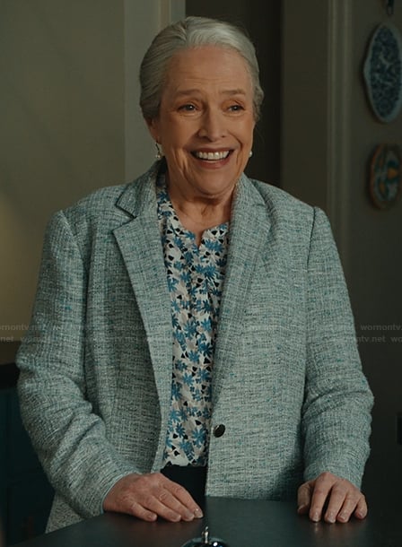 Madeline's blue tweed blazer on Matlock
