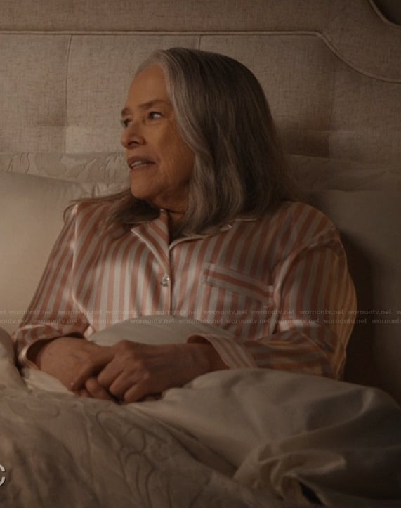 Madeline's pink stripe pajamas on Matlock