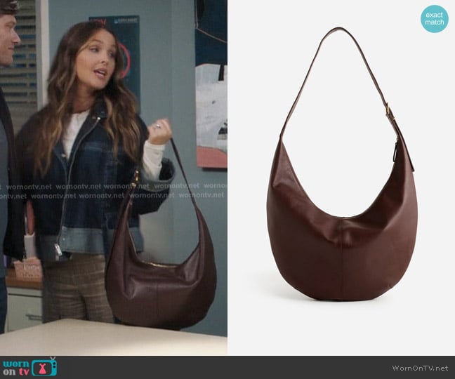 Madewell The Essential Curve Shoulder Bag worn by Jo Wilson (Camilla Luddington) on Greys Anatomy