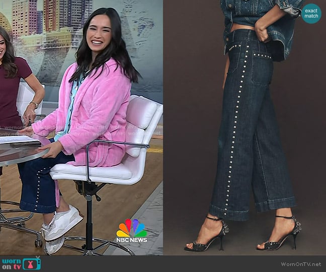 Maeve The Colette Crop Wide-Leg Jeans worn by Emilie Ikeda on Today