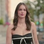 Mikayla's black bow detail dress on The Secret Lives of Mormon Wives