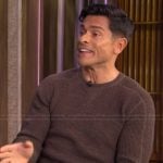 Mark’s brown sweater on Live with Kelly and Mark