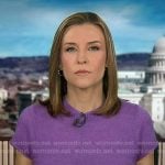 Mary’s purple short sleeve sweater on Good Morning America