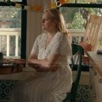 Mary’s white lace trim dress on Imperfect Women