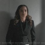 May’s black cropped blazer on 9-1-1