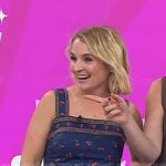 Meaghan B Murphy’s blue cherry print dress on Today