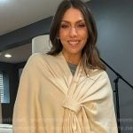 Melissa’s beige knit shawl on Today