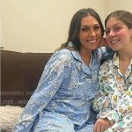 Melissa’s blue print pajamas on Today