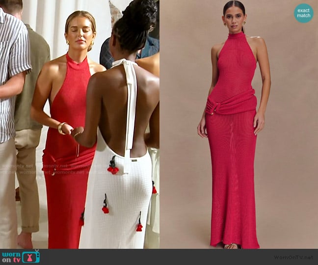 Salley’s red halter dress on Southern Charm