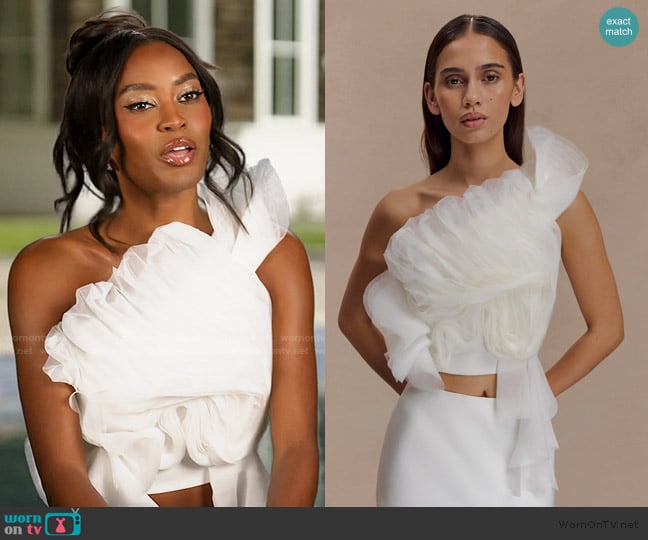 Meshki Sena Bridal Top worn by Ciara Miller on Summer House