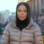 Stephanie’s metallic padded jacket on Good Morning America