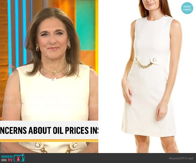 Michael Kors Collection Boucle Sheath worn by Jill Schlesinger on CBS Mornings