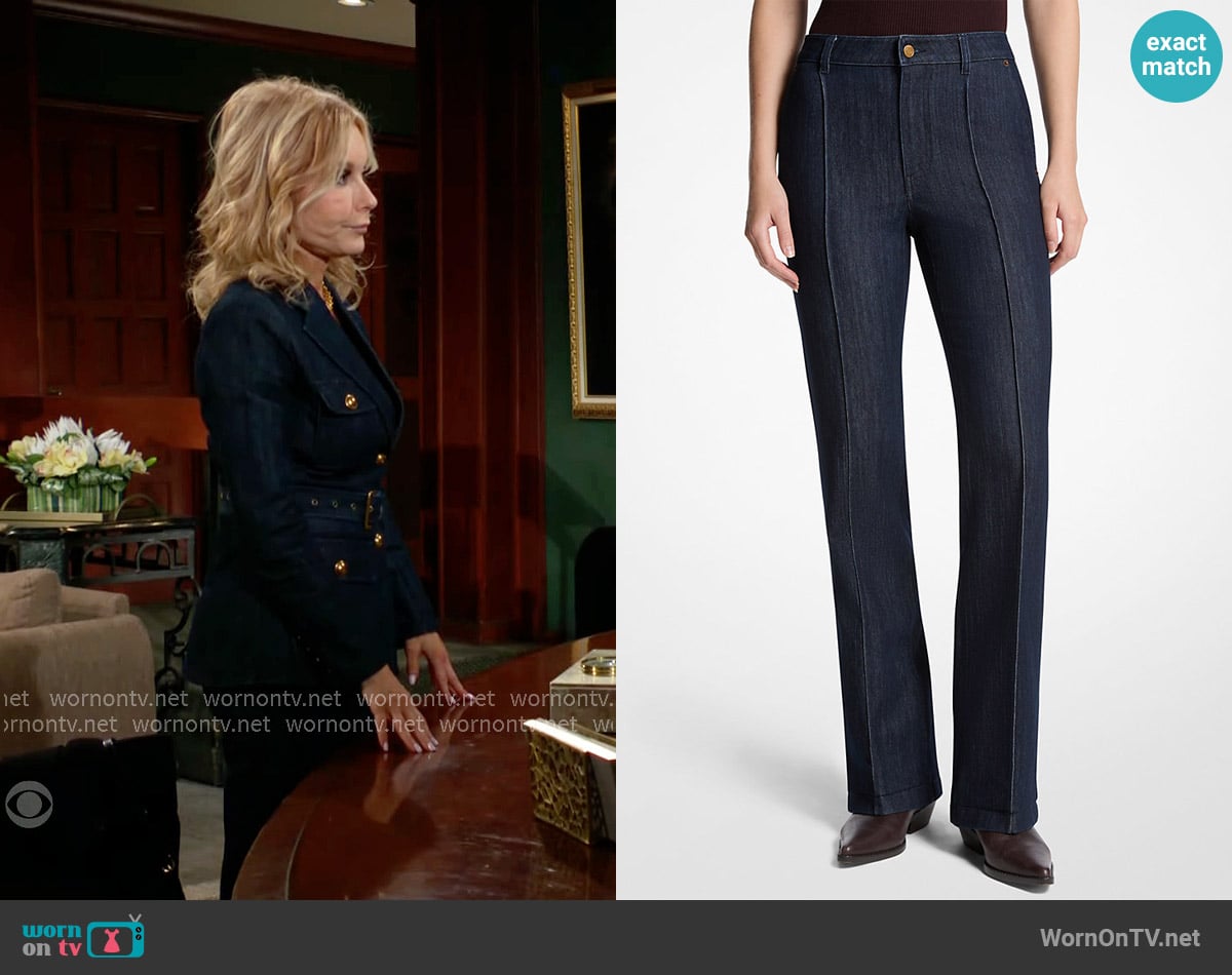 MICHAEL Michael Kors Bootcut Denim Jeans worn by Lauren Fenmore (Tracey Bregman) on The Young and the Restless