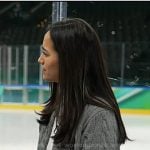 Emilie’s grey cable knit cardigan on Today