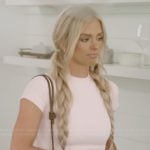 Miranda’s pink tee on The Secret Lives of Mormon Wives