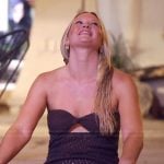 Molly’s brown crochet knit dress on Southern Charm