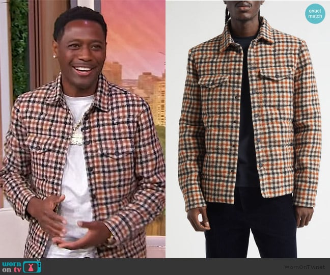 Moncler Check Wool Padded Shirt Jacket worn by Kountry Wayne on Sherri