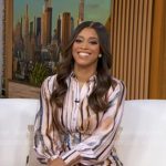 Morgan’s print belted shirtdress on Good Morning America