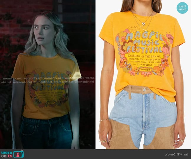Mother The Sinful Tee in Magpie Music worn by Tia (Bayley Corman) on 9-1-1