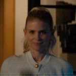 Nancy’s gold button short sleeve cardigan on Imperfect Women