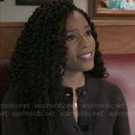 Naomi’s crew neck cardigan on Beyond the Gates