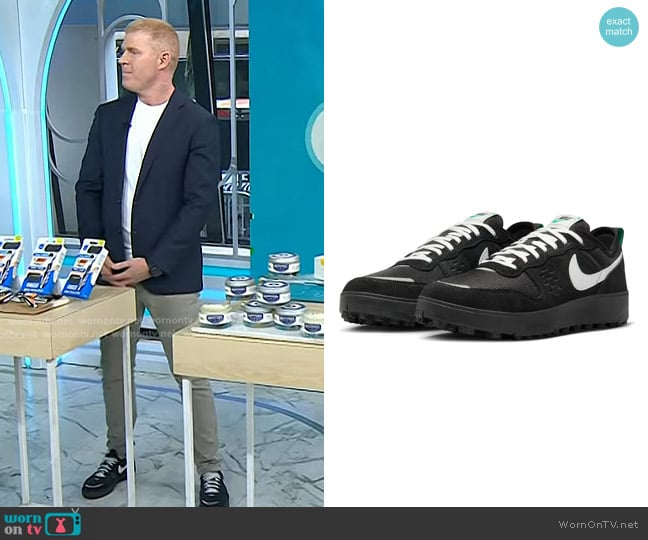 Richard Dorment’s black sneakers on Today Richard Dorment’s black sneakers on Today