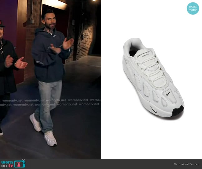 Adam’s white sneakers on The Voice