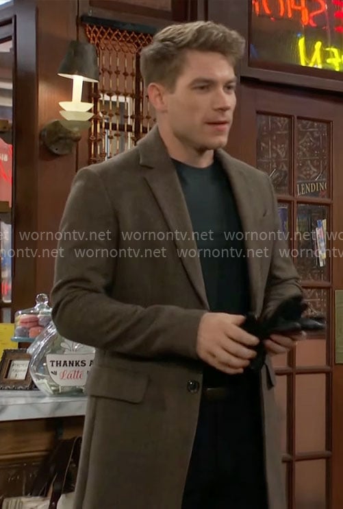 Noah's light brown coat on The Young and the Restless