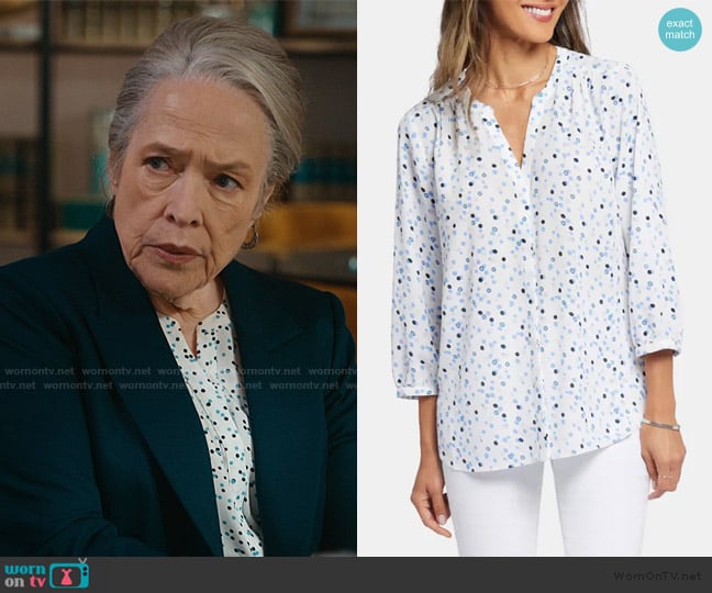 NYDJ Spotted Top worn by Madeline Matlock (Kathy Bates) on Matlock