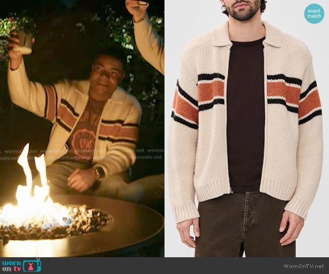 Obey Bernard Zip Sweater worn by Harry Grant (Elijah M. Cooper) on 9-1-1
