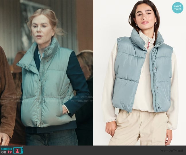 Old Navy Quilted Puffer Vest worn by Kay Scarpetta (Nicole Kidman) on Scarpetta