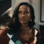 Olympia’s argyle print cardigan on Matlock