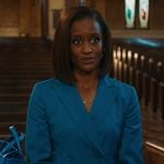 Olympia’s blue blazer and pants on Matlock