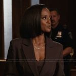 Olympia’s brown belted blazer on Matlock