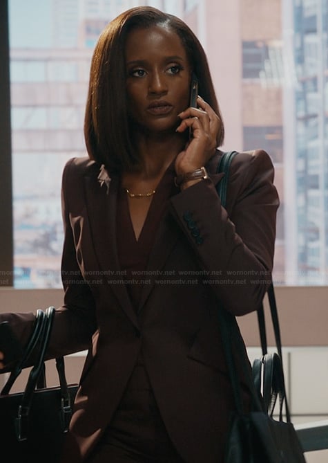 Olympia's burgundy blazer on Matlock