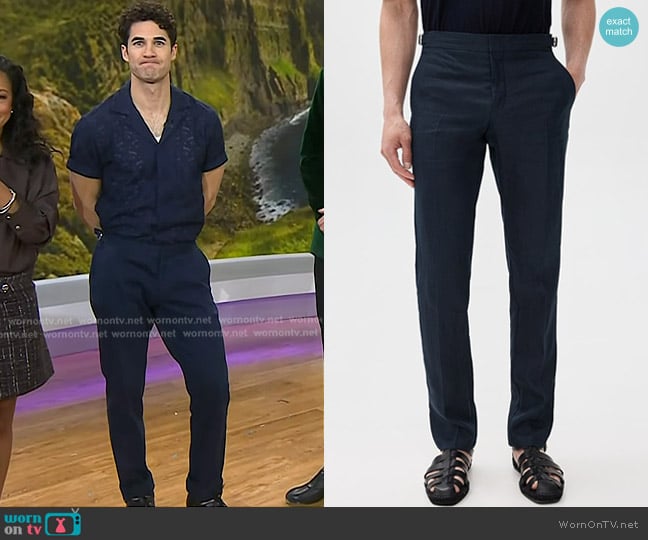 Darren Criss’s navy pants on Today