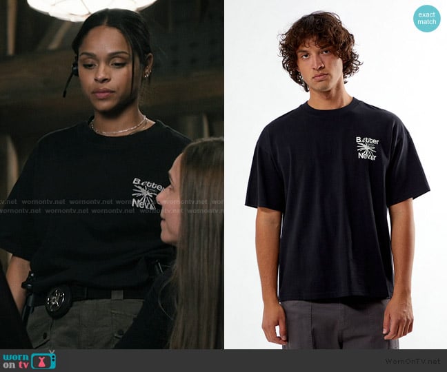 Pacsun Better Late T-Shirt worn by Andrea Cruz (Ash Santos) on Marshals