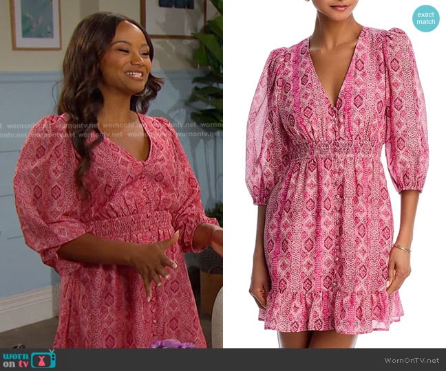 Paige Ophelie Dress worn by Chanel Dupree (Raven Bowens) on Days of our Lives