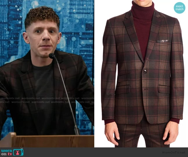 Paisley & Gray Dover Notch Suit worn by Jacob Hill (Chris Perfetti) on Abbott Elementary