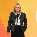 Patricia Arquette’s black leather jacket on Today