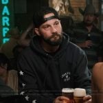 Cal’s black star sleeve hoodie on Marshals