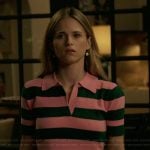 Cora’s pin striped cropped polo on Imperfect Women