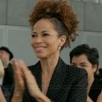 Zoe’s black rhinestone embellished blazer on Imperfect Women